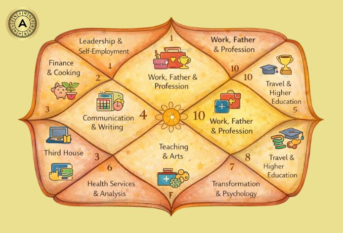 Houses that influence your career