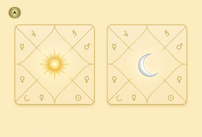 Lagna and Moon Chart